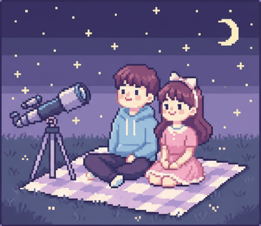 Star gazing picnic